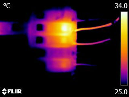 Infrared Thermal Imaging Hot Spot